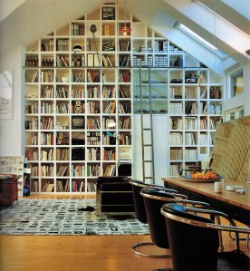 wall-of-bookshelves-loft